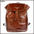 Popular new vintage design custom genuine backpack woman leather